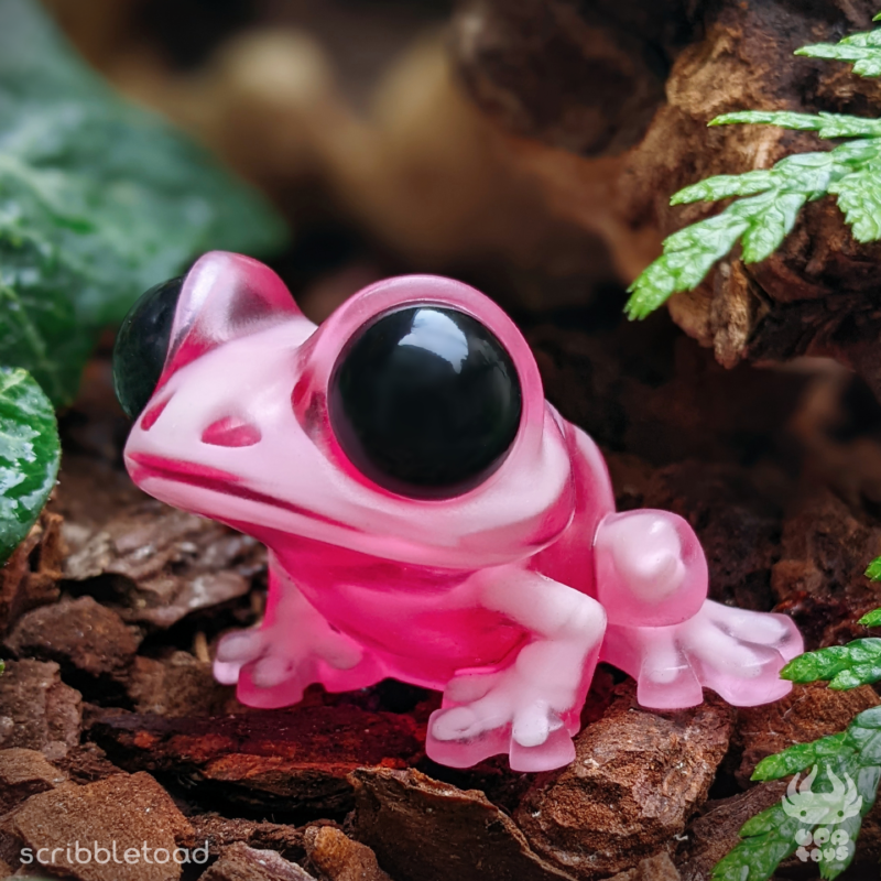 Skelly Frog - Pink